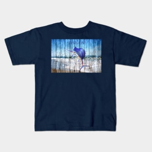 Marlin - Fish On Sign Kids T-Shirt